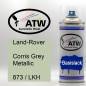 Preview: Land-Rover, Corris Grey Metallic, 873 / LKH: 400ml Sprühdose, von ATW Autoteile West.